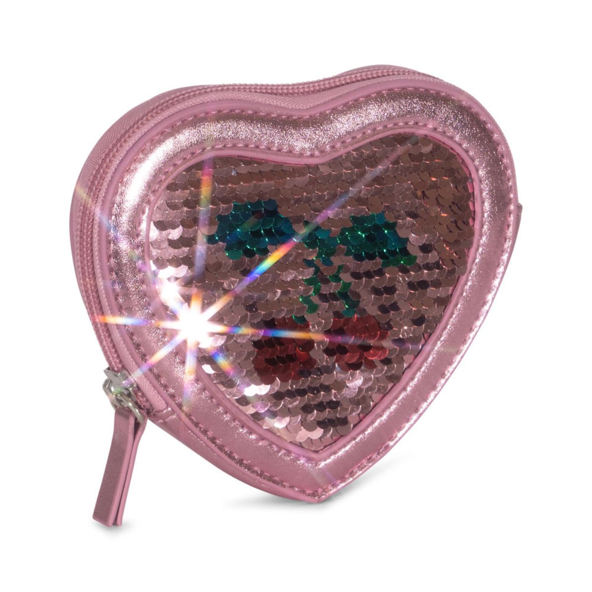 De Konges Slojd tut heart sequin portemonnee rose is perfect voor je kleine meid. Met omkeerbare pailletten met kersjes en een hartvormig ontwerp, ideaal voor geld of andere kleine spulletjes! VanZus
