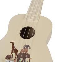 Is jouw kleintje een muzikant in spe? Dan is deze leuke houten ukelele in de variant grand safari van Konges Slojd het ideale cadeau. Dit speelgoed is namelijk speciaal gemaakt voor kleine gitaristen. VanZus