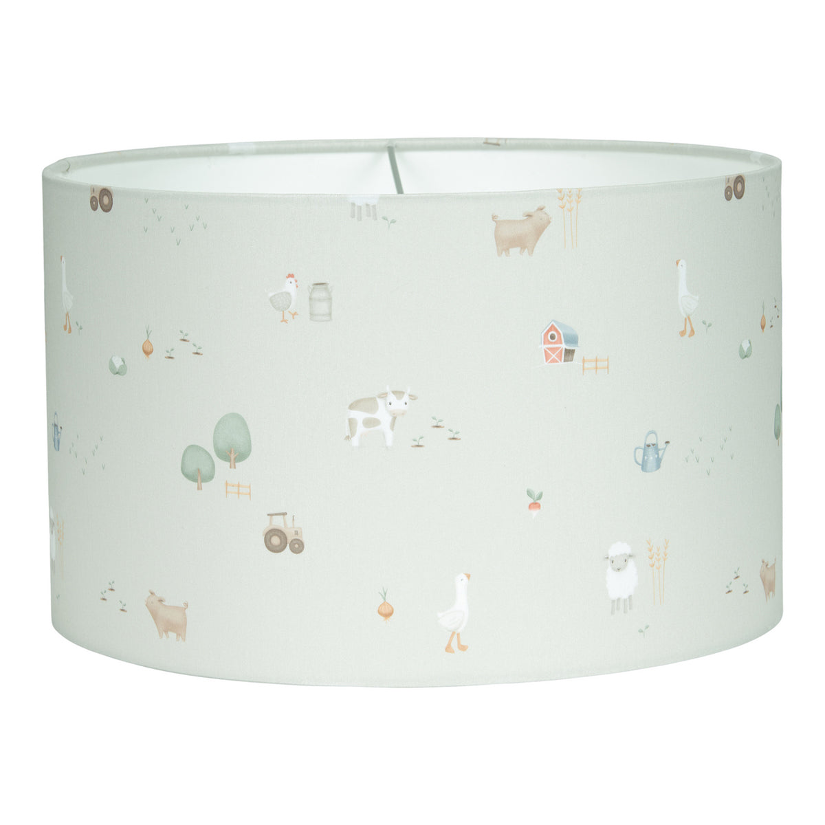 Stijl de baby- of kinderkamer af met de hanglamp little farm van Little Dutch. Een groen gekleurde hanglamp met lieve print van boerderijdieren. Ook leuk om te combineren met andere items van dezelfde collectie. VanZus