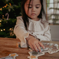 Versier de mooiste kerstbomen met het houten kerstbomenspel van Little Dutch. Iedere deelnemer krijgt een kerstboom, 5 gekleurde kerstballen en een ster. Wie als eerste zijn kerstboom compleet heeft, wint. VanZus