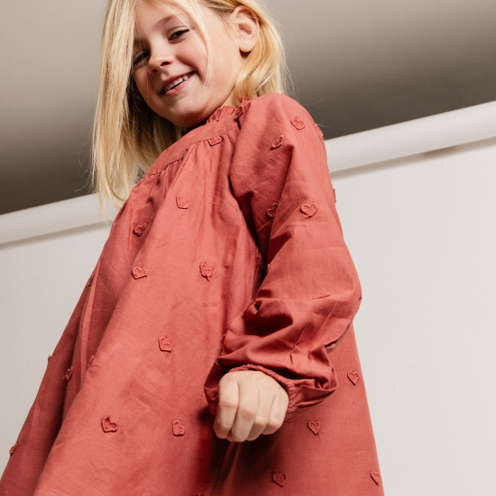 Baje Studio layoux jurk red maroon