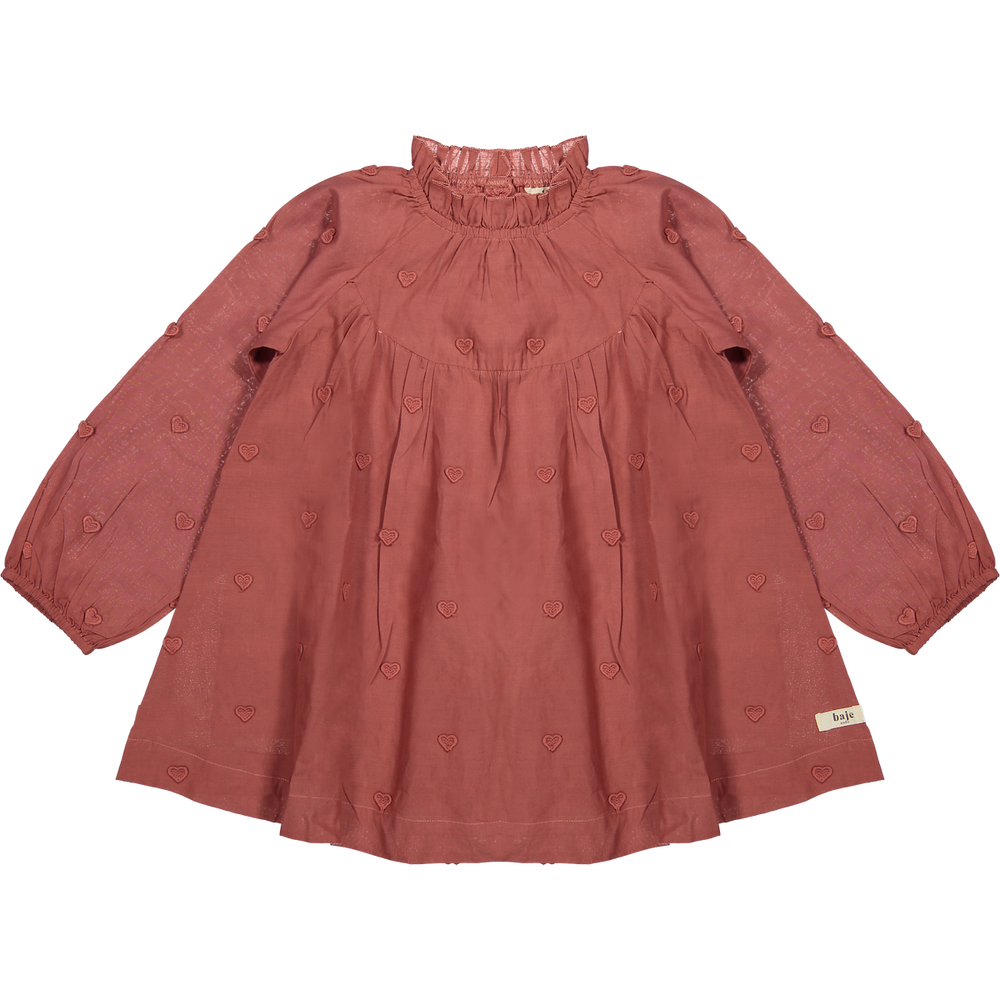 Baje Studio layoux jurk red maroon