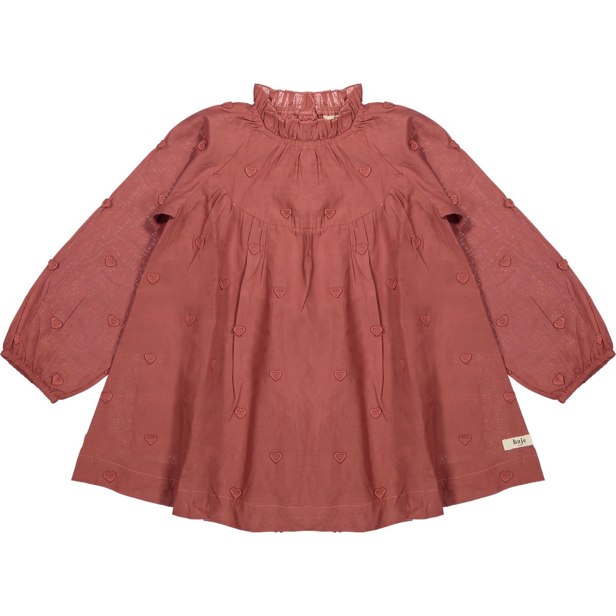 Baje Studio layoux jurk red maroon
