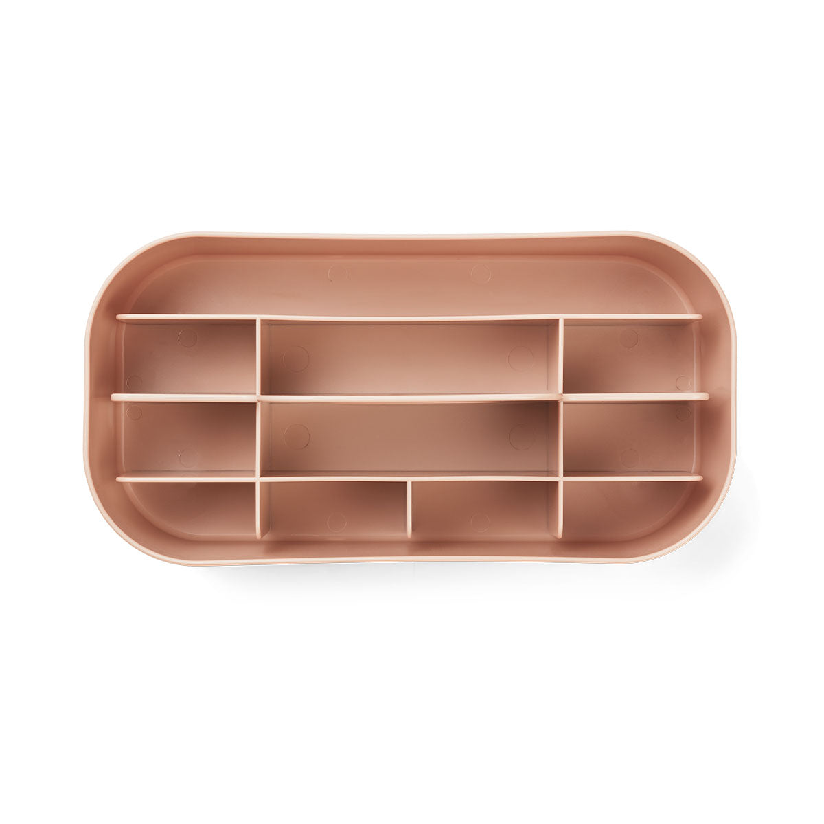 Pak de chaos aan met deze leuke hope opbergbak organizer van het merk Liewood, in de kleur rose. Deze opbergbak is ideaal voor elke kinderkamer, badkamer of werktafel! VanZus