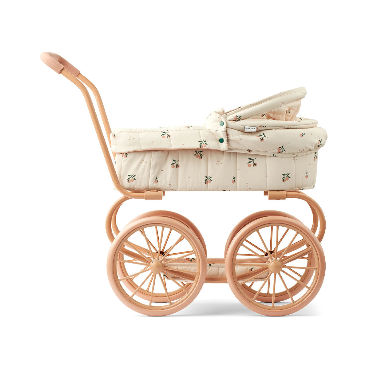 Is jouw kleintje een echte poppenmoeder of -vader? Dan is deze adaline poppenwagen in peach/sea shell van het merk Liewood een echte must have! Met deze schattige poppenwagen kan jouw kleintje zijn of haar kleintje mee uit wandelen nemen. VanZus