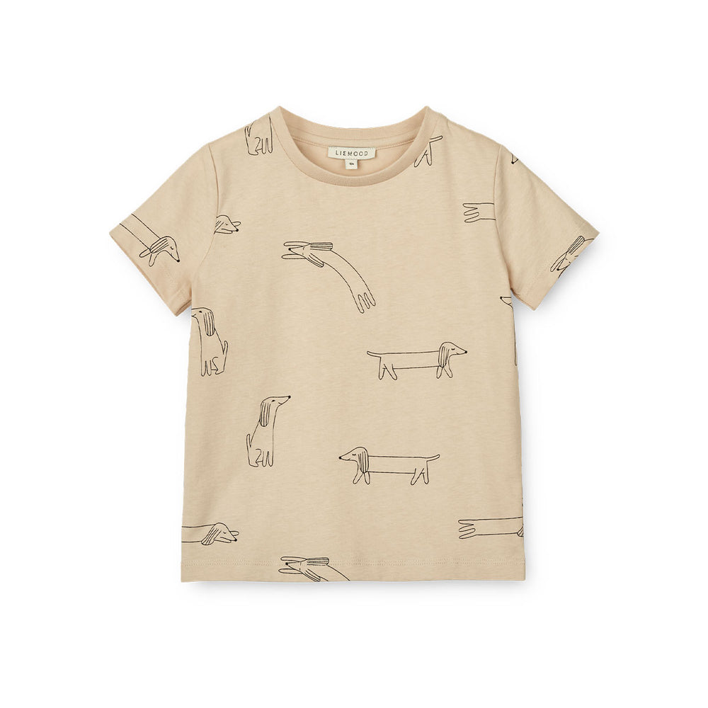 Verrijk de garderobe van je baby met dit schattige apia baby T-shirt in de kleur dog/sandy van het merk Liewood. Dit stijlvolle shirtje ziet er niet alleen geweldig uit, maar zit ook heel erg comfortabel! VanZus