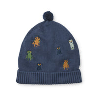 Houd het hoofd en de oren van je kindje lekker warm met deze te gekke aster beanie in de kleur robots/indigo blue van het merk Liewood. Deze heerlijk warme muts is niet alleen handig voor de koude wintermaanden, maar ziet er ook geweldig uit! VanZus