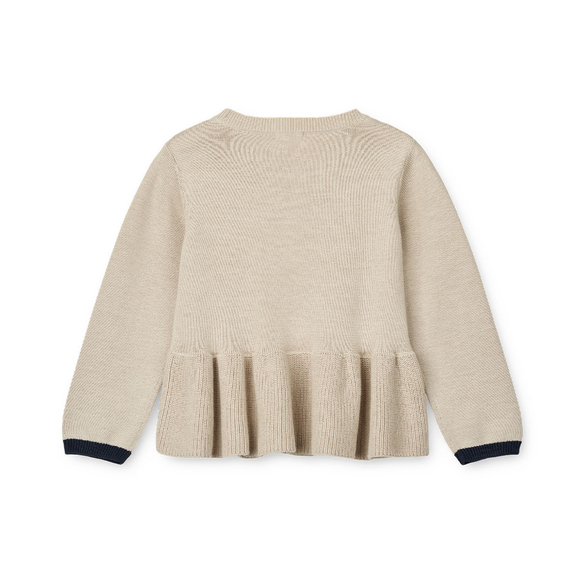 Hoe schattig is deze esme gebreide trui in de kleur sandy van het merk Liewood? Dit lieve truitje in een prachtige beige kleur is de eyecatcher van elke outfit! Houd je baby lekker warm en stylish met dit geweldige truitje! VanZus