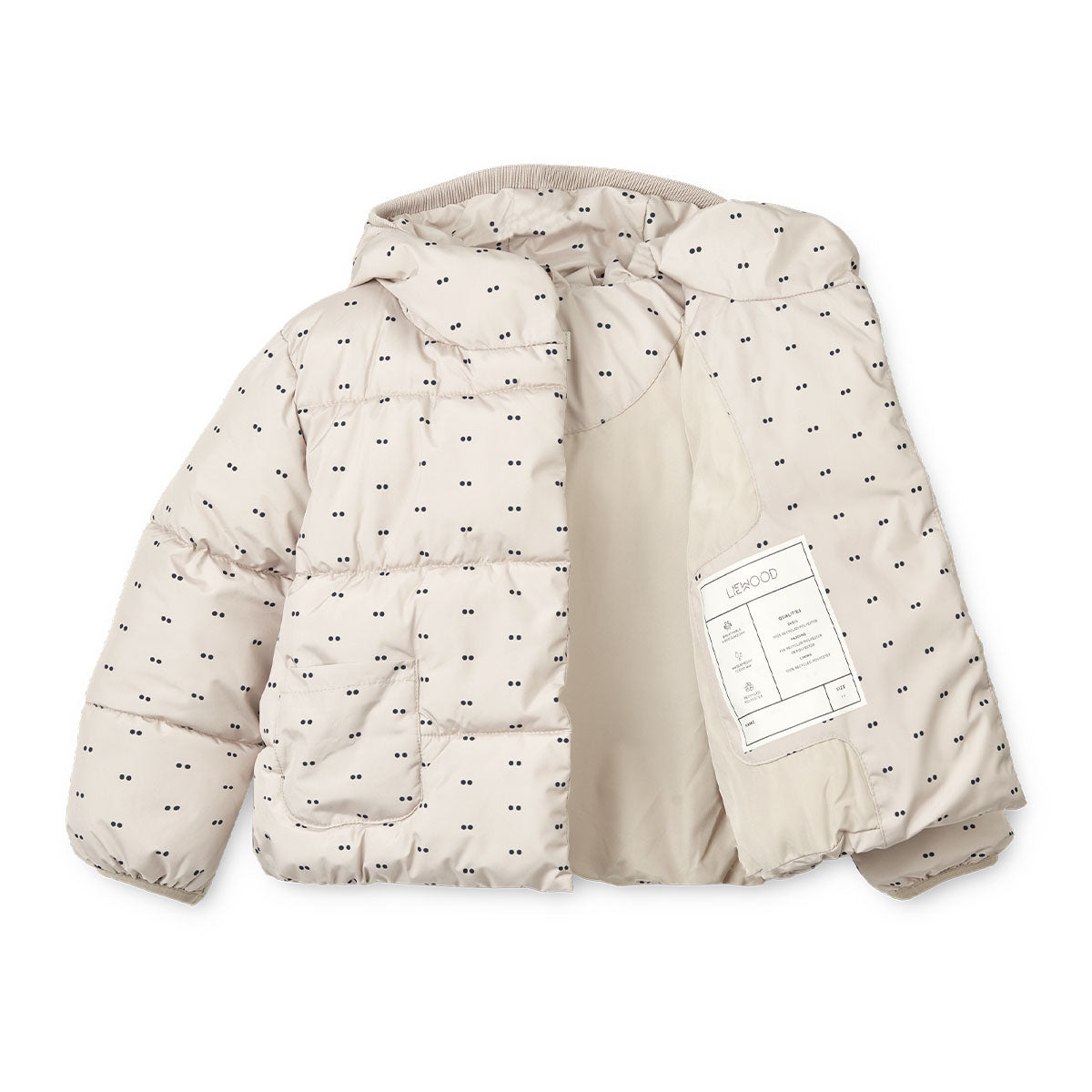 Je kindje is helemaal klaar voor de koude dagen met deze te schattige giovanna jas in double dot/silver lining van het leuke merk Liewood. Deze jas houdt je kleintje niet alleen lekker warm, ze ziet er ook super stylish uit! VanZus