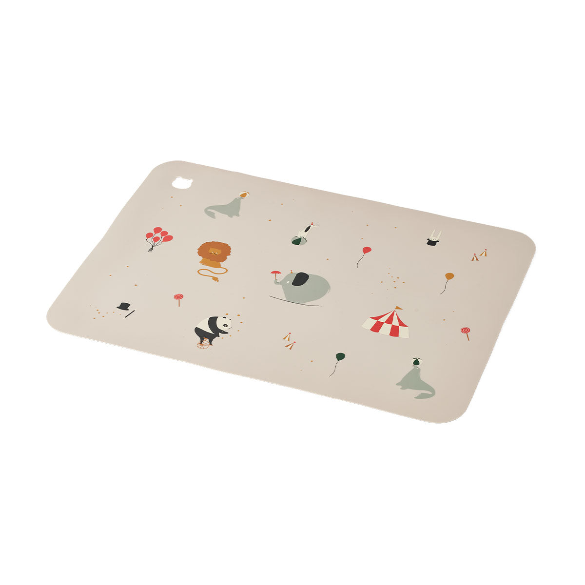 Ben je op zoek naar een leuke placemat voor tijdens het eten? Dan is deze leuke Liewood jude placemat in circus/sandy ideaal! Deze placemat is niet alleen heel handig, maar ziet er ook schattig uit dankzij de print van safaridieren. VanZus