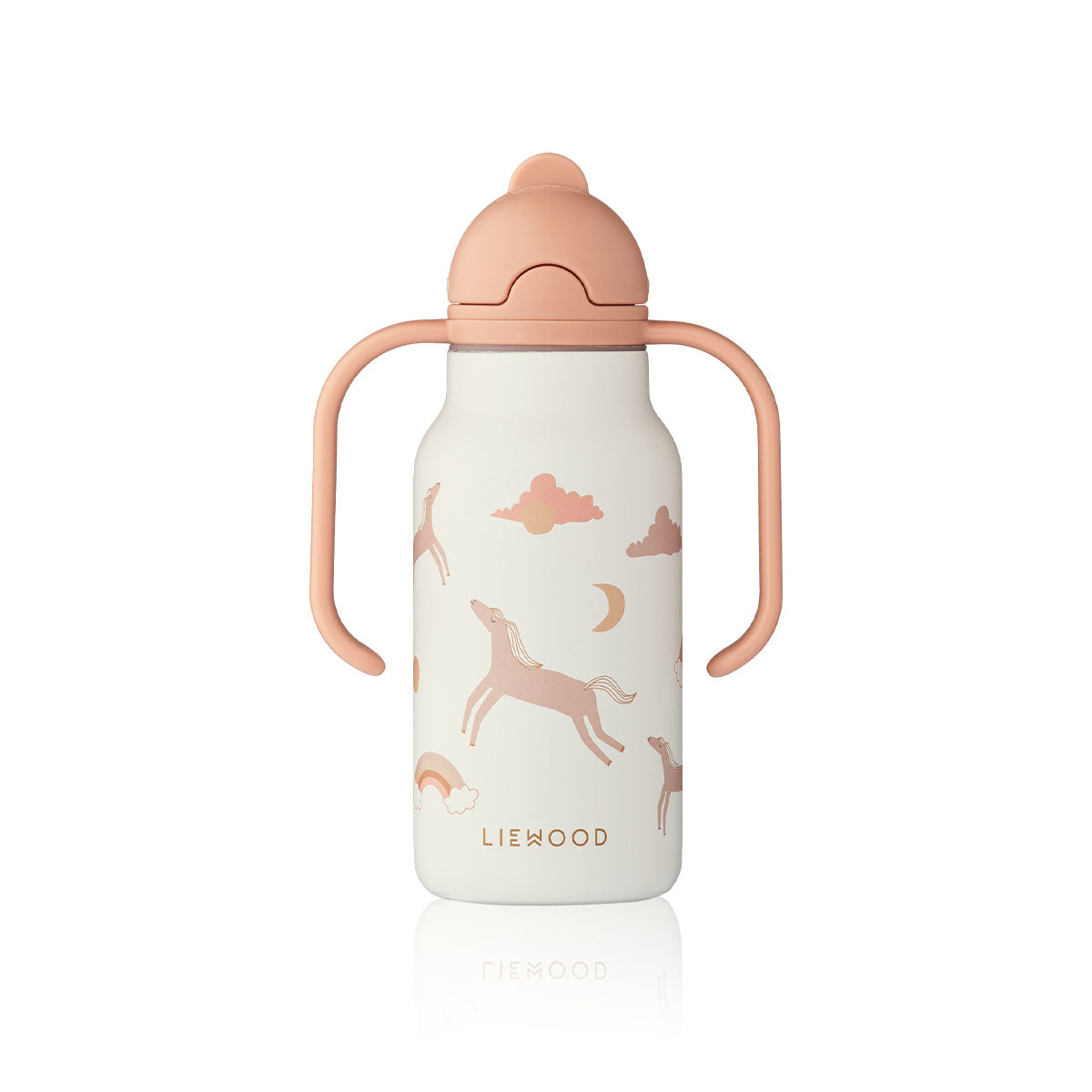 De Liewood kimmie drinkfles in dream/ecru is een ideale waterfles voor onderweg. Deze drinkfles met rietje heeft met een inhoud van 250 ml een prima formaat voor kindjes die onderweg de dorst willen lessen. VanZus