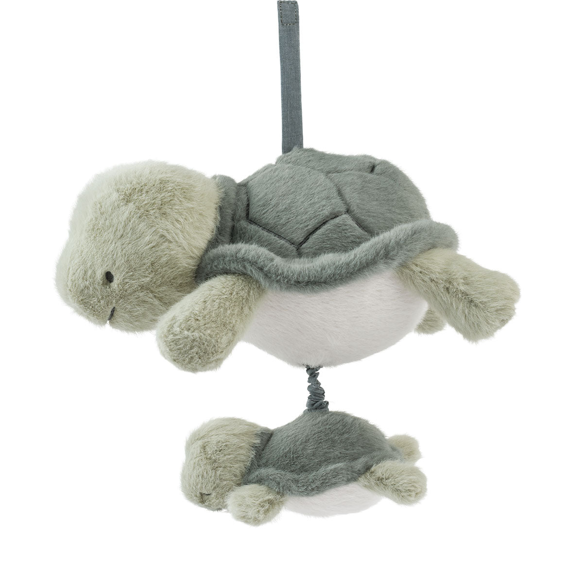 Hoe enorm schattig is deze mandy turtle muziekmobiel in de variant faune green van het merk Liewood?! Deze lieve muziekmobiel bestaat uit een schildpadje en haar kleintje en zal jouw kleintje helpen met het in slaap vallen. VanZus