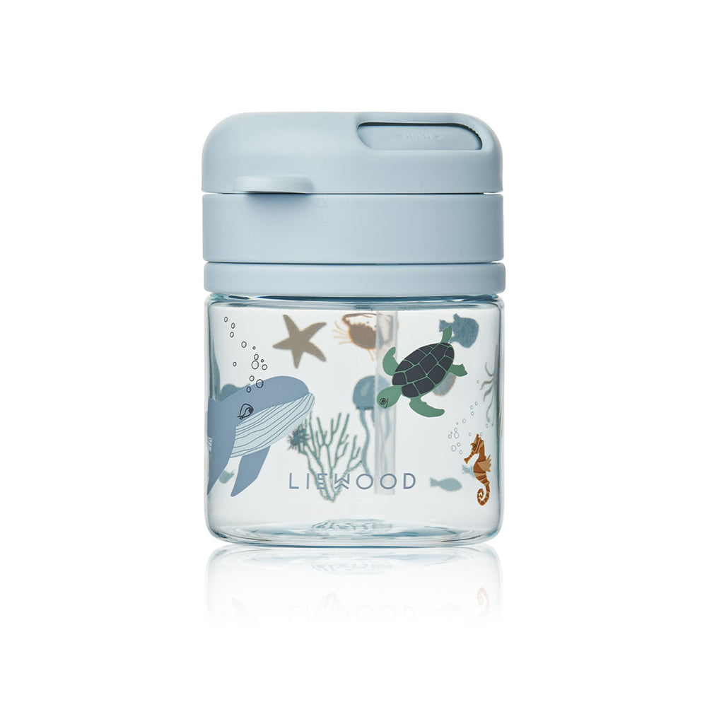 Liewood pavia rietjesbeker 280 ml sea creature/sandy