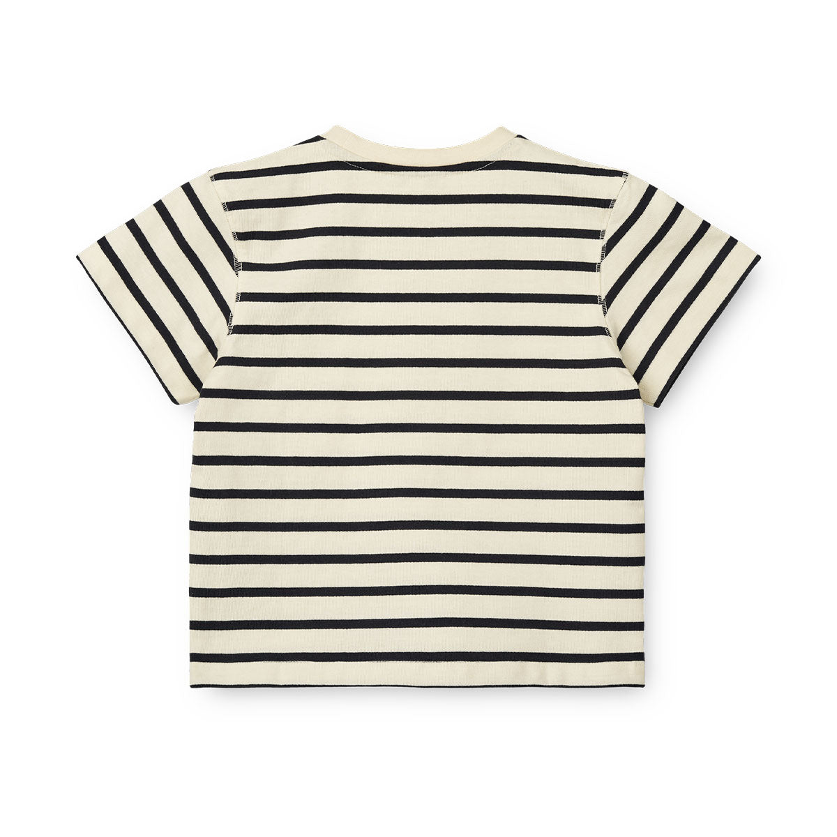 Verrijk de garderobe van je kleintje met dit schattige sixten T-shirt in de kleur stripe classic navy/creme de la creme van het merk Liewood. Dit stijlvolle shirtje ziet er niet alleen geweldig uit, maar zit ook heel erg lekker! VanZus