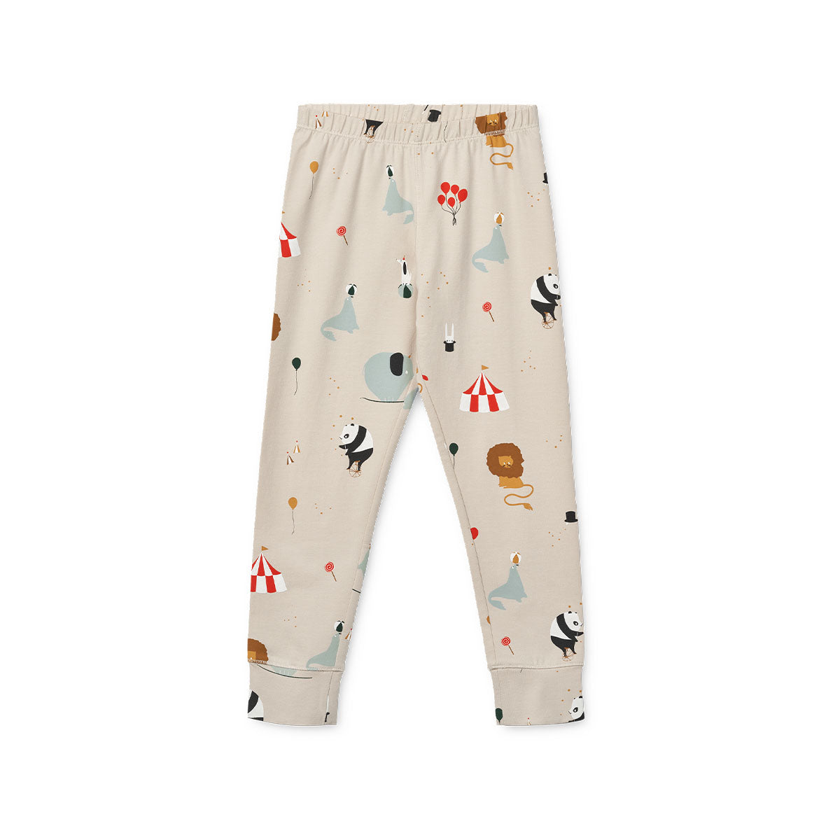 Kijk hoe leuk deze Liewood Wilhelm pyjama circus/sandy is! Deze leuke kinderpyjama is beige en heeft een print van verschillende circusdieren. Heel schattig! De stof van de pyjama is gemaakt van 95% biologisch katoen. Dat maakt het extra zacht voor de huid. VanZus