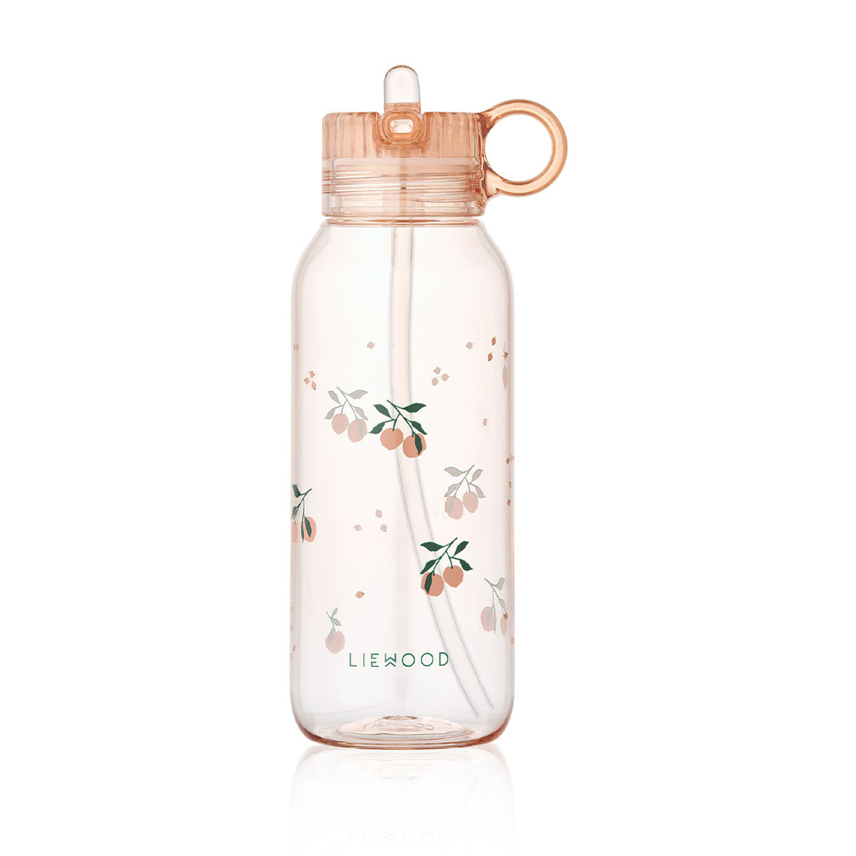 Deze leuke yang waterfles in peach/sea shell van Liewood is ideaal voor naar school of voor op pad! De fles is superhandig, makkelijk mee te nemen én ziet er superleuk uit! Deze mooie transparante waterfles met roze kleur is gemaakt van 100% siliconen. VanZus