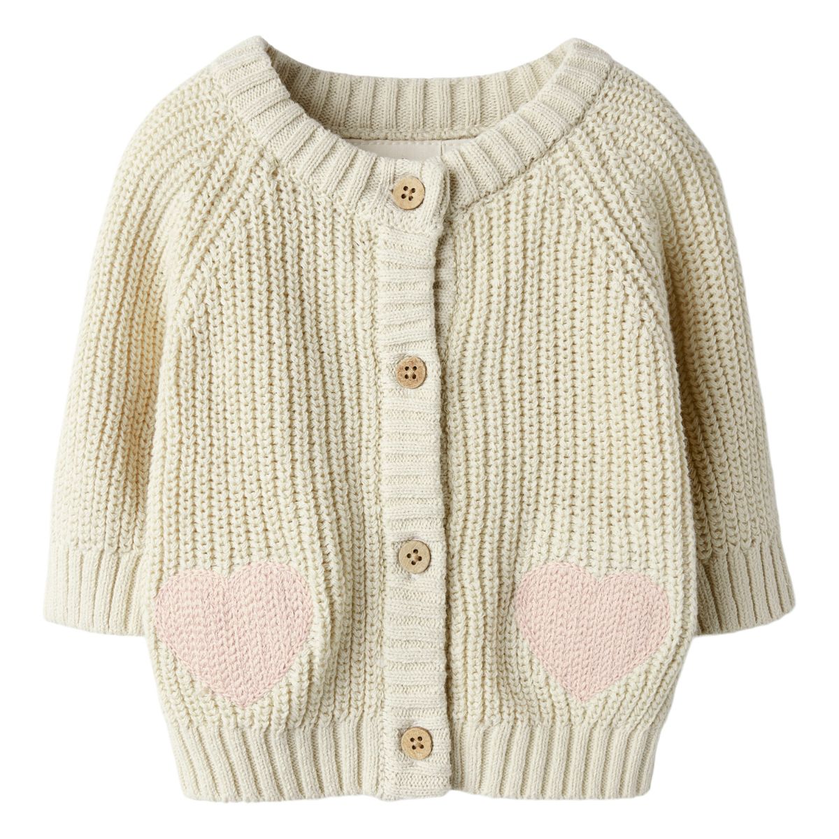 Lil' Atelier baby emlen knit vestje turtledove