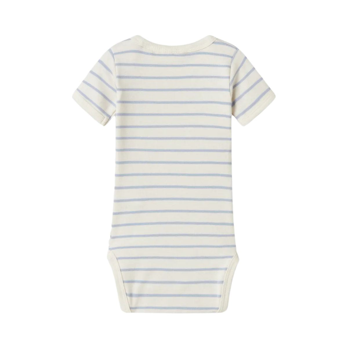 Het baby geo rompertje in zen blue van het merk Lil' Atelier is de perfecte keuze voor je pasgeboren jongen. VanZus