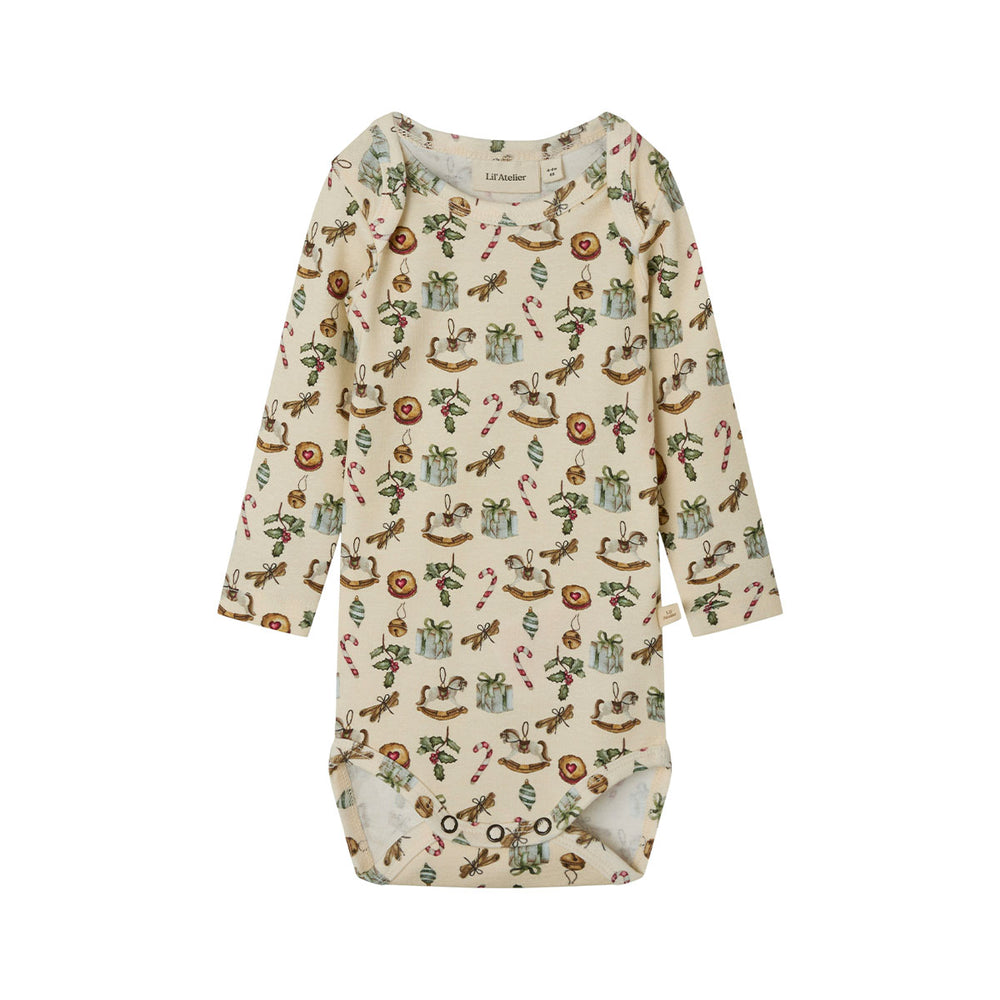 Lil' Atelier baby gio slim romper turtledove