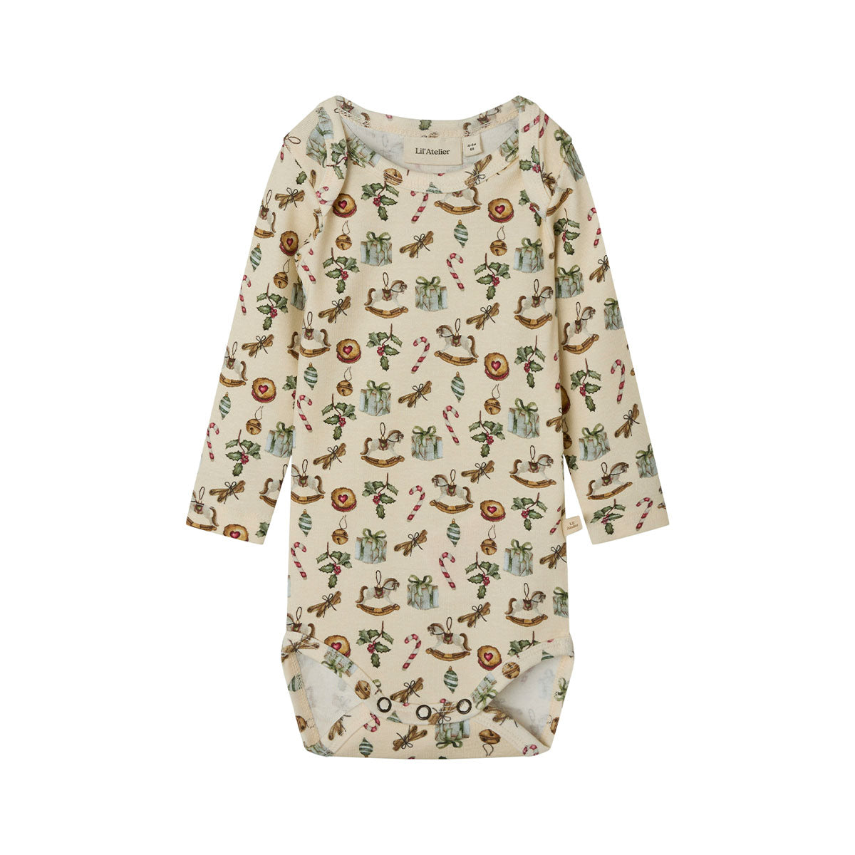 Lil' Atelier baby gio slim romper turtledove