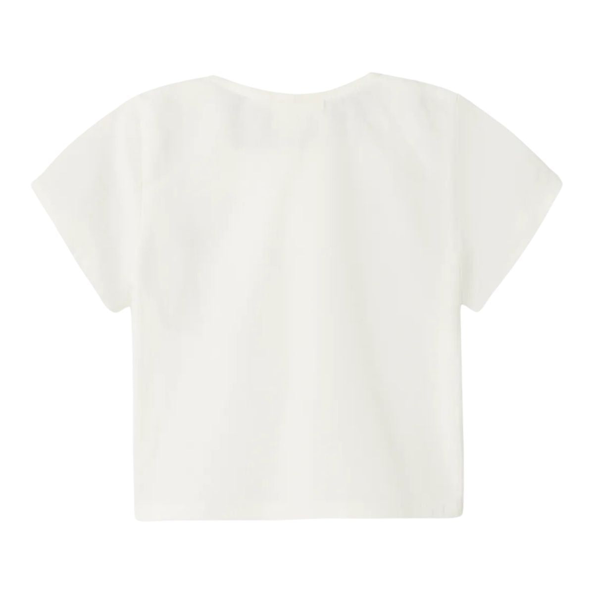 Lil' Atelier baby jolene shirt in coconut milk. Gemaakt van 100% biologisch katoen, loose fit met button down-kraag en knoopsluiting. Stijlvol met geborduurde details. Een must-have! VanZus