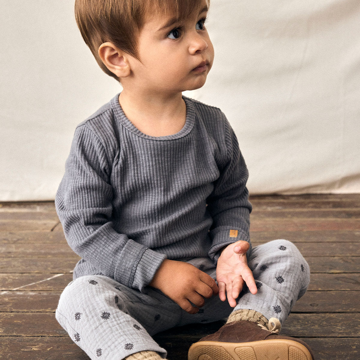 Lil' Atelier baby koala broek ultimate grey