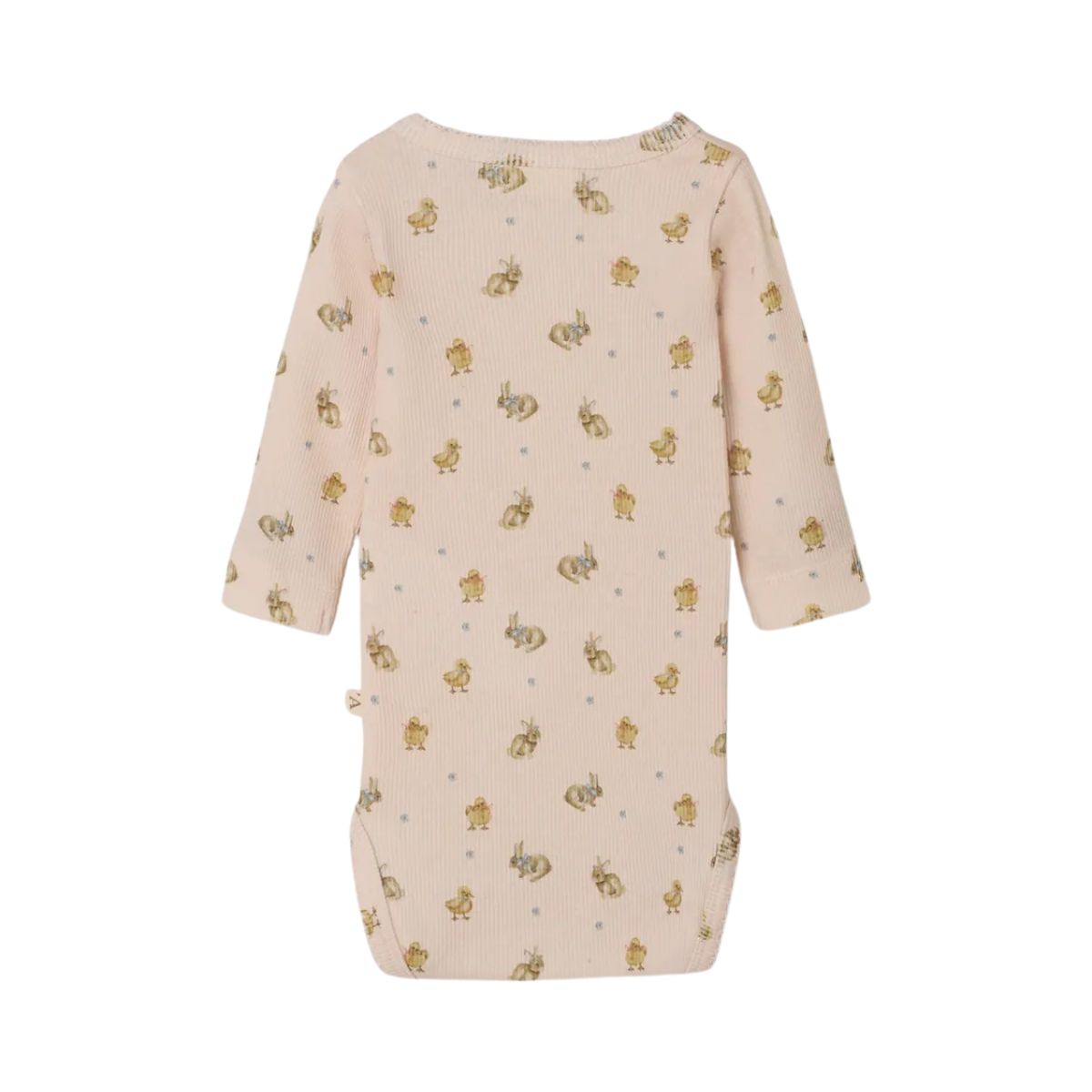 De baby lavo slim rompertje in de kleur morganite van het merk Lil' Atelier is comfortabel, slim fit, zacht, met drukknoopsluiting en vrolijke print. Perfect voor de lente/zomer. VanZus