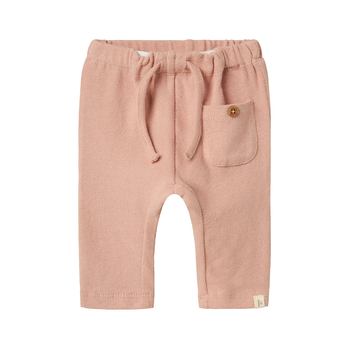 De baby luna broek in misty rose van het merk Lil' Atelier is de ideale keuze voor het creëren van stijlvolle en comfortabele outfits voor jouw kleintje. Gemaakt van een mix van biologisch katoen en elastaan, biedt deze broek zowel zachtheid als een goede pasvorm. VanZus