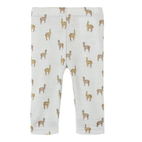 Lil' Atelier baby noel wol slim legging in gray dawn lama. Gemaakt van 100% merinowol voor comfort. Slim fit met elastische taille en all-over print. Perfecte keuze voor elk seizoen. VanZus