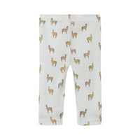 Lil' Atelier baby noel wol slim legging in gray dawn lama. Gemaakt van 100% merinowol voor comfort. Slim fit met elastische taille en all-over print. Perfecte keuze voor elk seizoen. VanZus