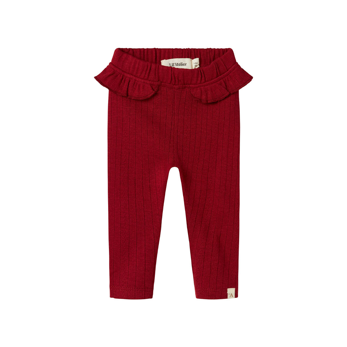 Ben je op zoek naar een schattige legging om de beentjes van je kleintje lekker warm te houden? Dan is deze schattige baby rachel slim legging in de kleur red dahlia van het merk Lil' Atelier een echte must have voor in de collectie. VanZus