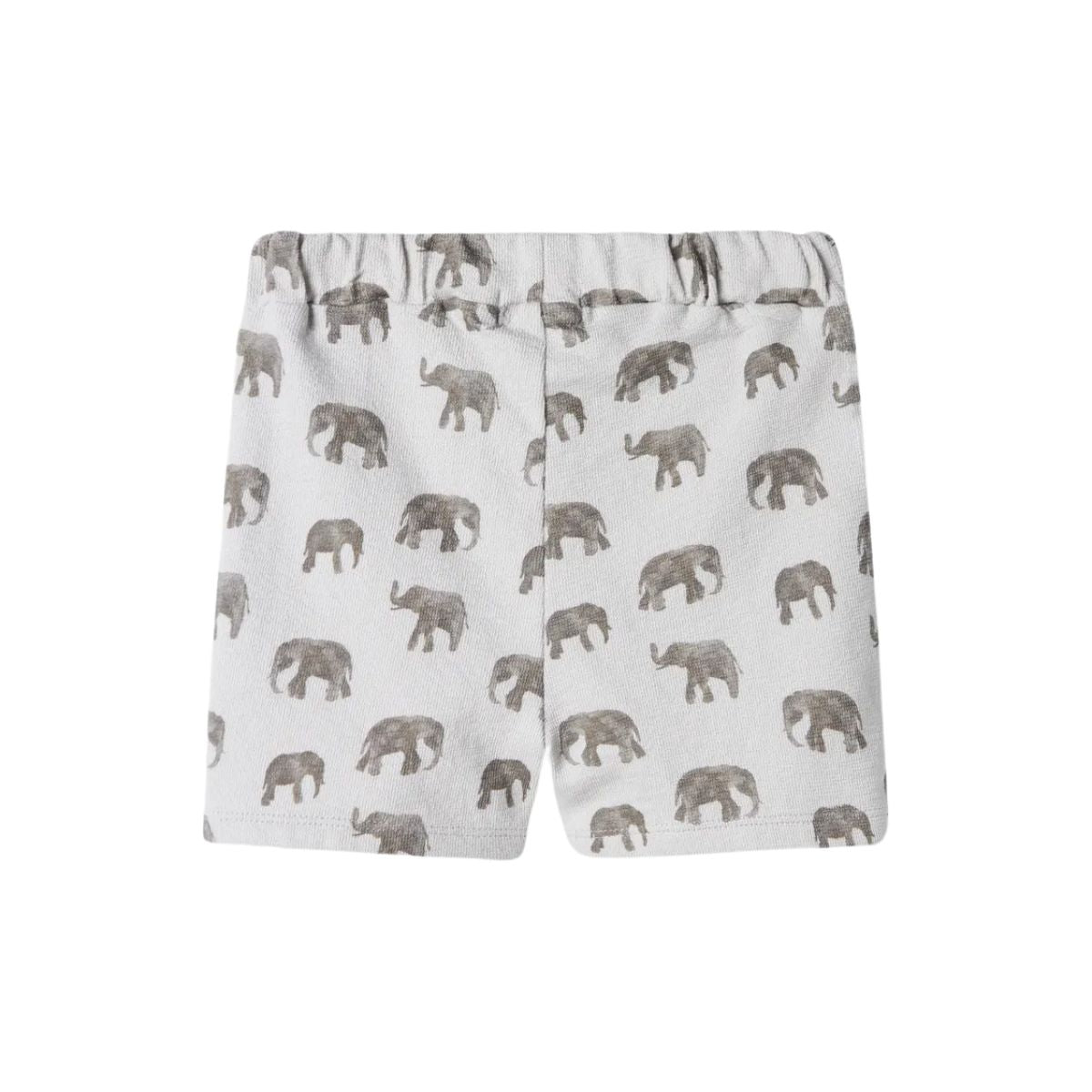 Lil' Atelier dias shorts in vapor blue elephant. Comfortabele shorts van biologisch katoen met een loose fit en praktische zijzakken. Perfect voor elke gelegenheid. Met toffe print. Perfect voor elke gelegenheid. VanZus