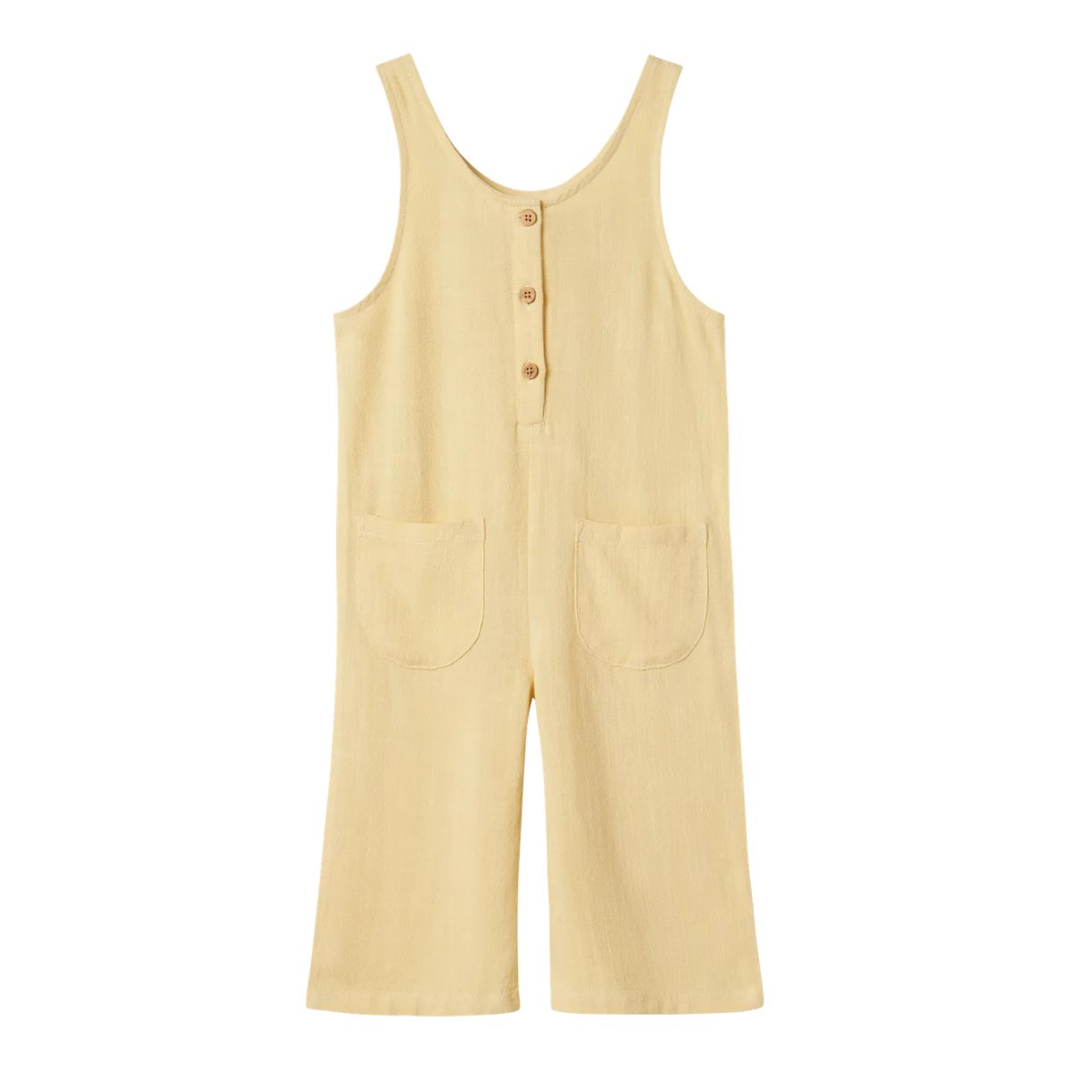 De dolie culotte overall in sea mist van Lil' Atelier is stijlvol en duurzaam. De salopette is gemaakt van LENZING™ ECOVERO™ viscose en linnen, perfect voor een comfortabele en hippe look in de lente/zomer. VanZus