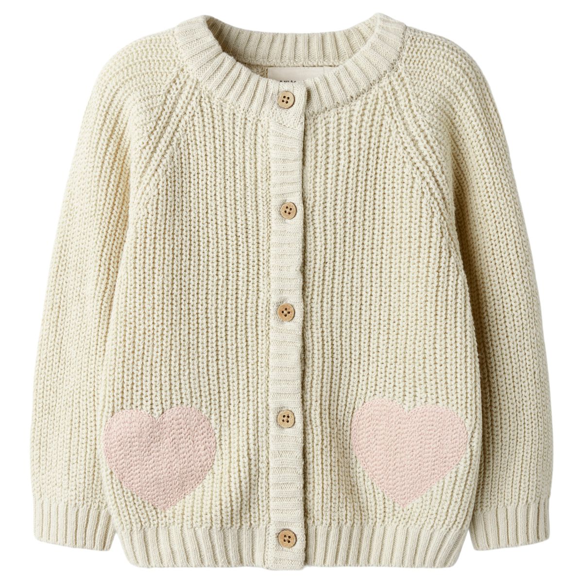Lil' Atelier emlen len knit vestje turtledove