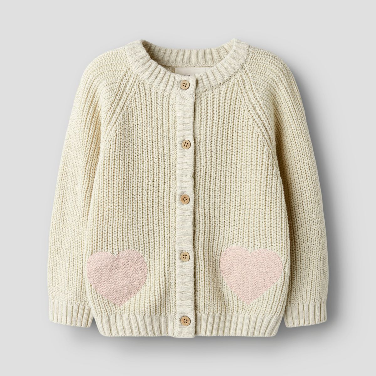 Lil' Atelier emlen len knit vestje turtledove
