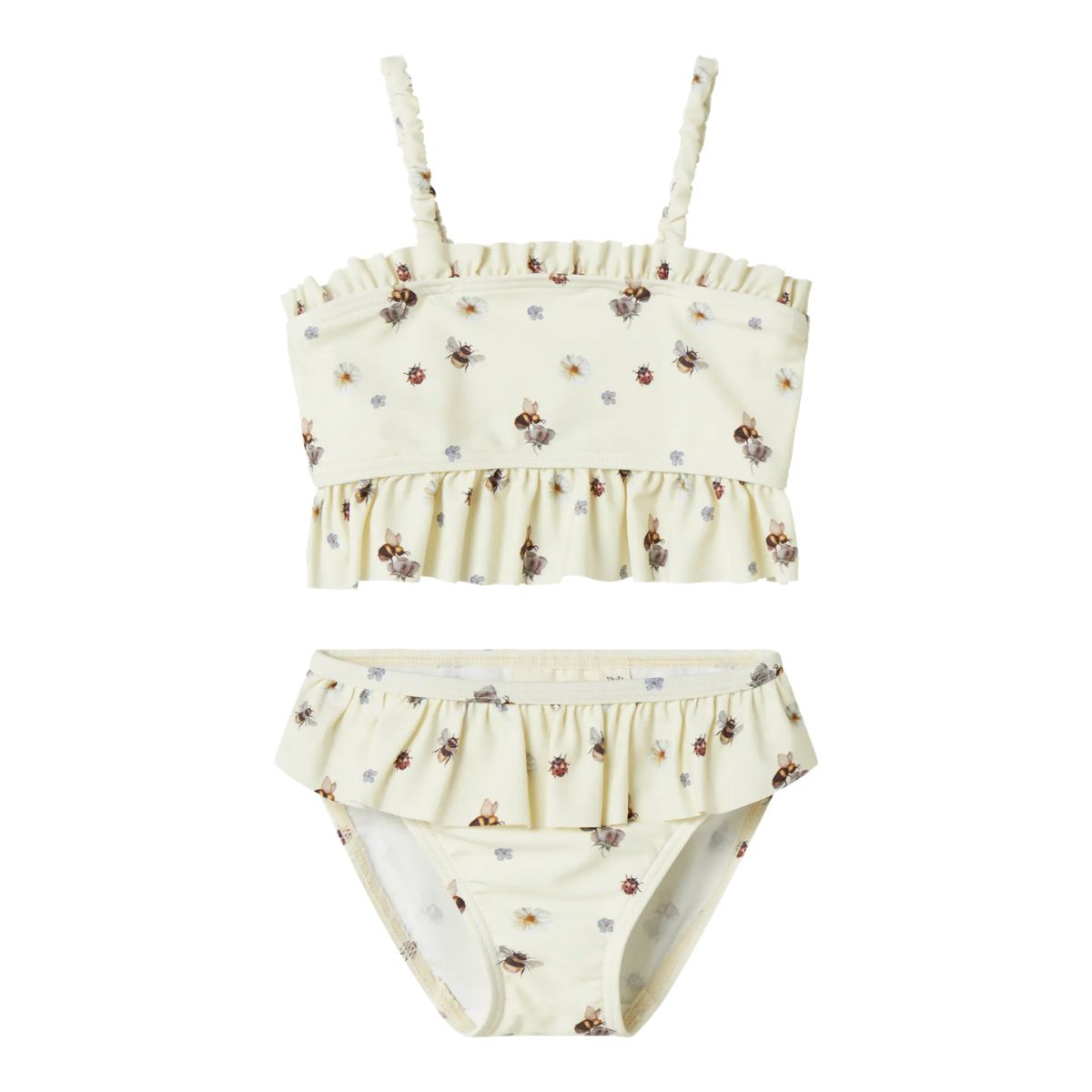 Laat je kleintje stralen deze zomer in deze helgina bikini in de variant turtledove van het vrolijke merk Lil' Atelier. VanZus