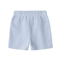 Lil' Atelier jollo sweat short in zen blue, gemaakt van 100% biologisch katoen. Regular fit met verstelbare taille en zijzakken, perfect voor een comfortabele en trendy look. VanZus