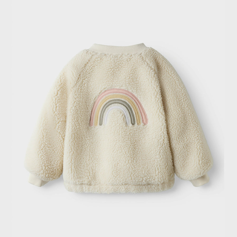 Hoe schattig is de lajo baby bomberjas in de kleur turtledove rainbow van het Nederlandse merk Lil' Atelier? VanZus