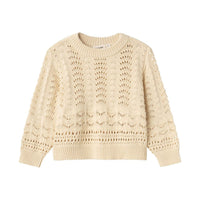 Hoe schattig is deze trui?! Dit lale baby knit vestje van Lil' Atelier is een echte eyecatcher en maakt de outfit van je kleintje net een beetje warmer. Deze trui heeft een prachtige beige kleur en is voorzien van mooie details, waardoor het een echte blikvanger is. VanZus