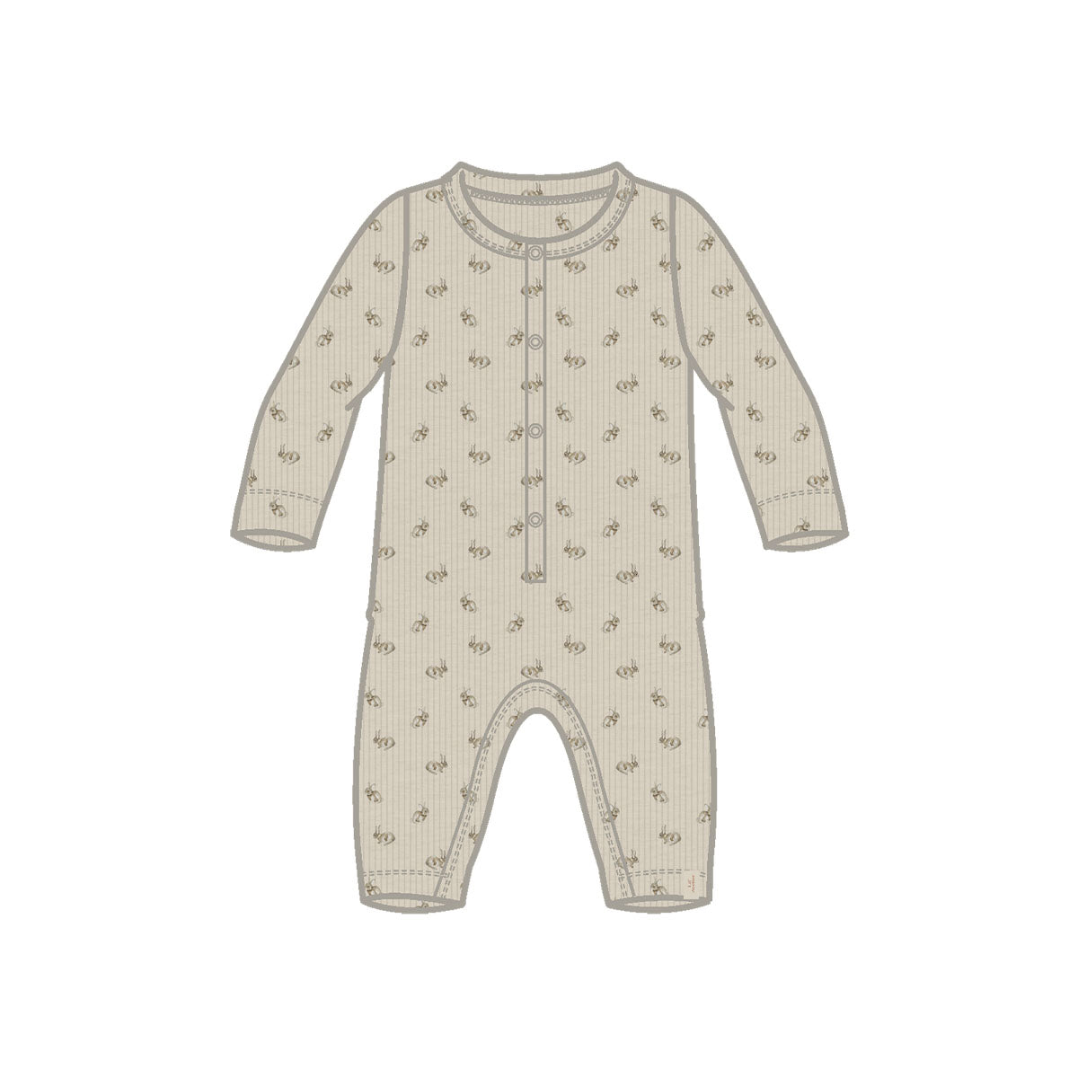 Hoe enorm schattig is deze lavo emo longsleeve slim onesie in de kleur turtledove rabbit van het lieve merk Lil' Atlier?! Dit schattige rompertje is heerlijk comfortabel voor je kleintje en wil je het liefst elke dag aandoen bij je kleintje, zo leuk is hij! VanZus