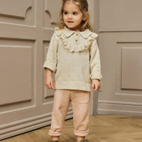 Het nakita knit shirt in de kleur turtledove is niet zomaar een trui, maar een echte eyecatcher! Dit truitje zit niet alleen heel lekker, hij is dan ook gemaakt van biologisch katoen, en ziet er heel cute uit. VanZus
