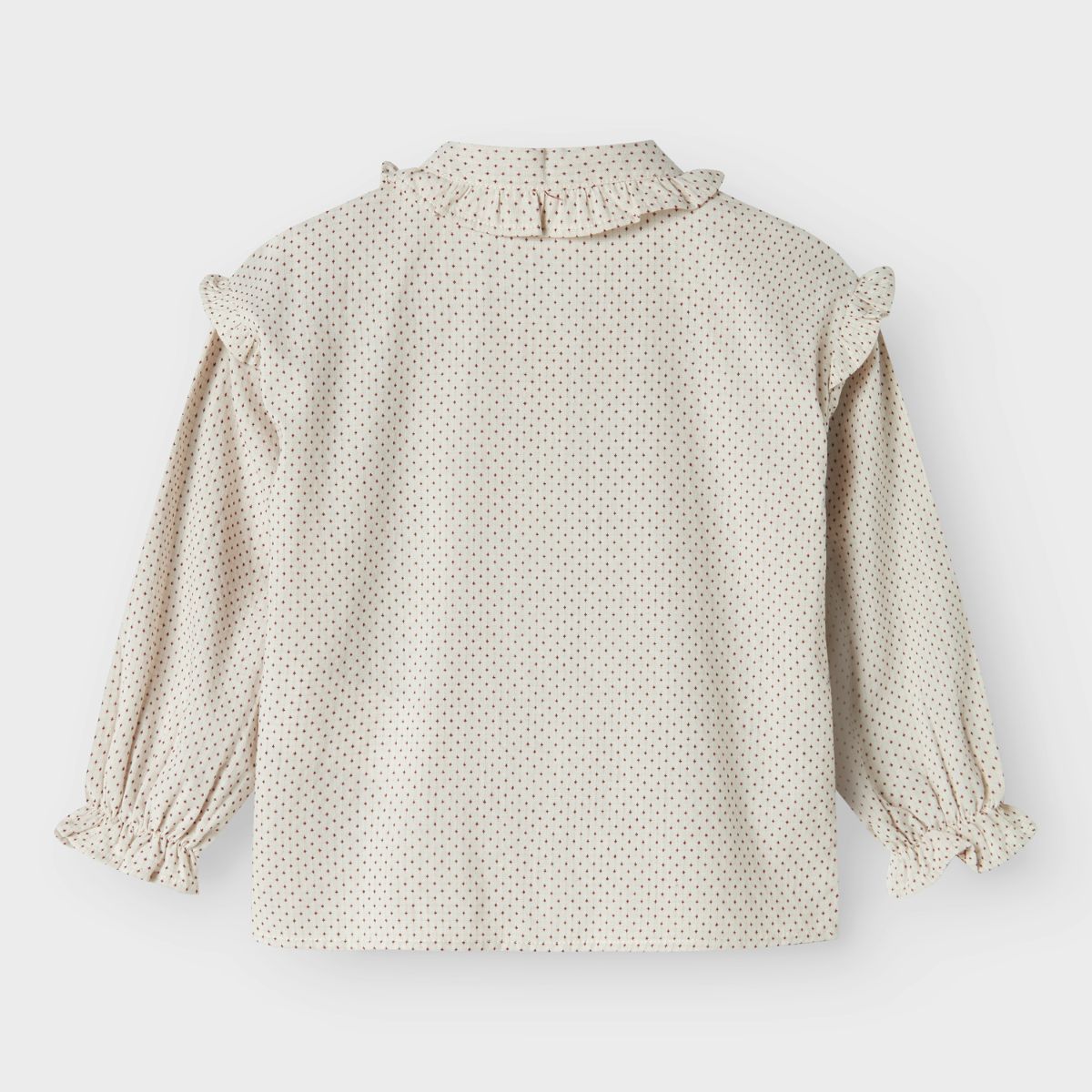 Maak je kleintje klaar voor feestelijke gelegenheden met dit mooie olena shirt in pastel parchment van het merk Lil' Atelier. Dit blousje zal elk kindje geweldig staan. VanZus