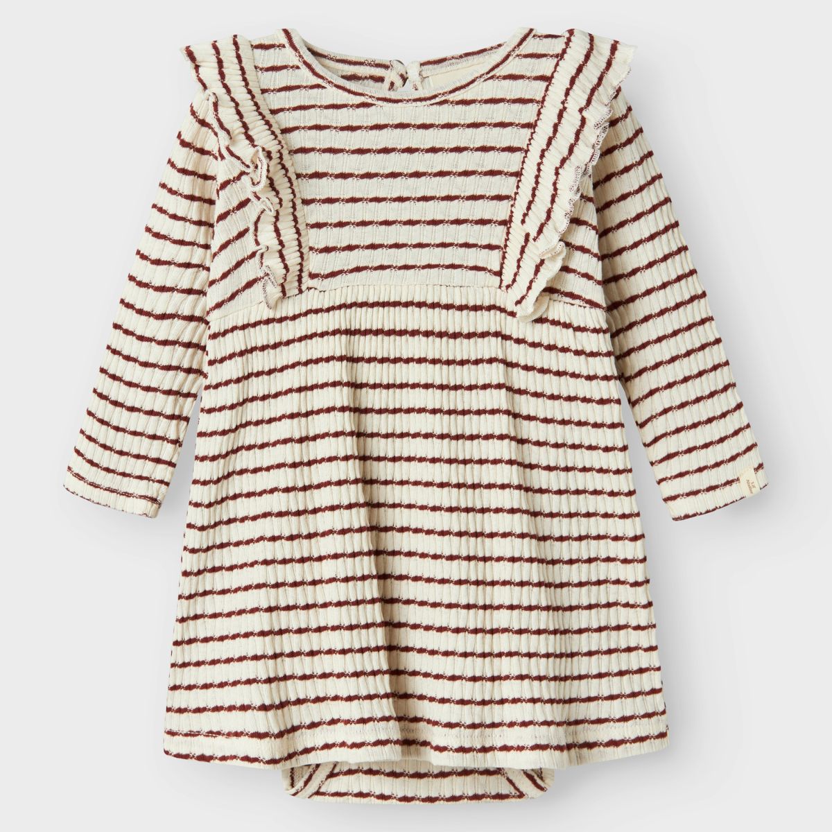 De Lil' Atelier sophia jurk in de kleur hot chocolate is een stijlvolle en comfortabele midi-jurk voor kinderen, perfect voor de koudere maanden. VanZus