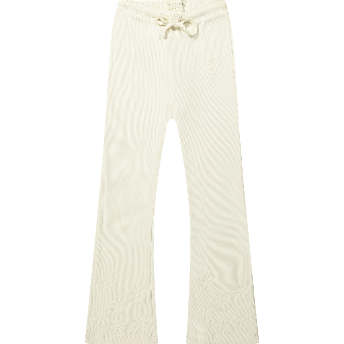 Two You Label lilly straight legging embroidery flower beach