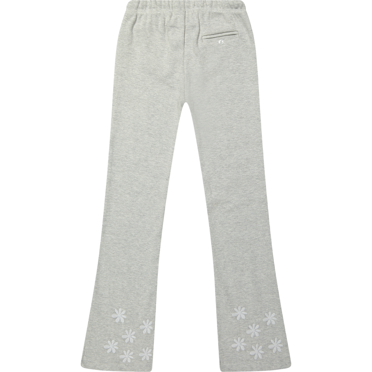 Two You Label lilly straight legging embroidery flower grey