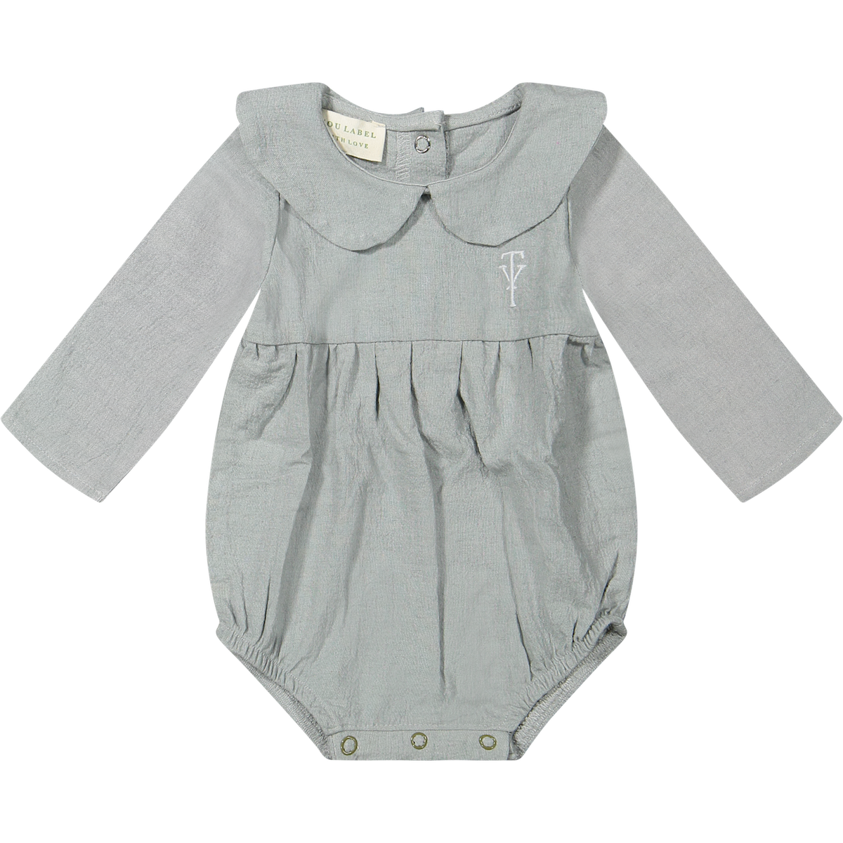 Two You Label linny linnen romper grey