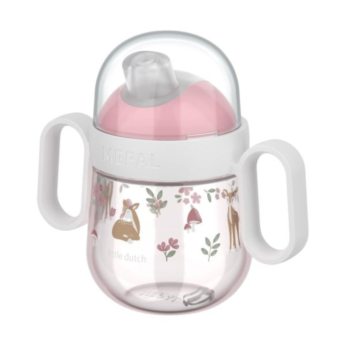 De fairy garden Mepal antilekbeker van Little Dutch is ideaal voor nieuwsgierige ontdekkers die zelfstandig willen leren drinken. Dankzij de zachte drinktuit en grote handvatten kunnen kleine handjes de beker makkelijk vasthouden. VanZus