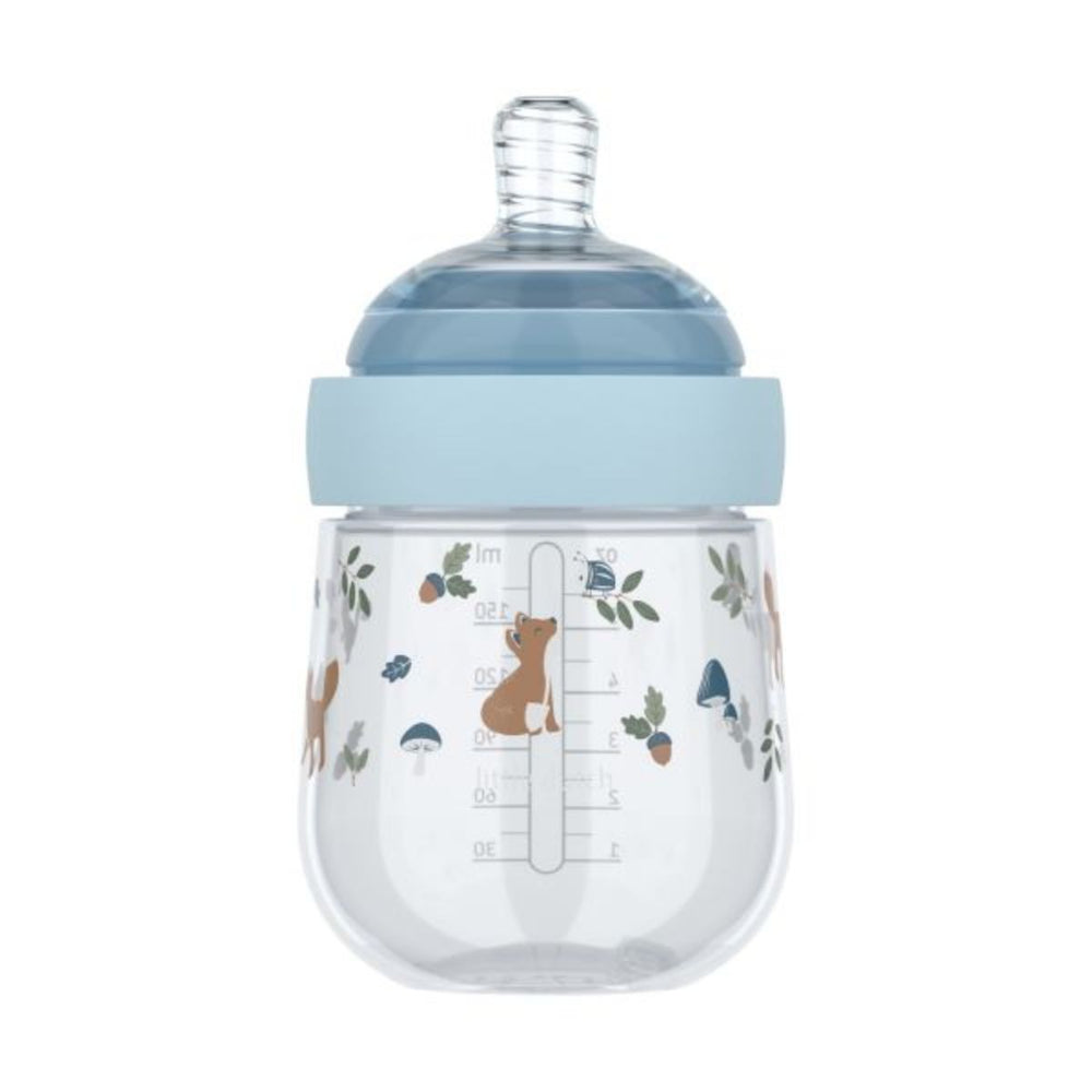 De forest friends babyfles 165 ml van het merk Little Dutch is speciaal ontworpen voor de allerkleinsten. Met een inhoud van 165 ml en een ergonomisch design ligt de fles prettig in de hand en is hij makkelijk vast te houden. VanZus