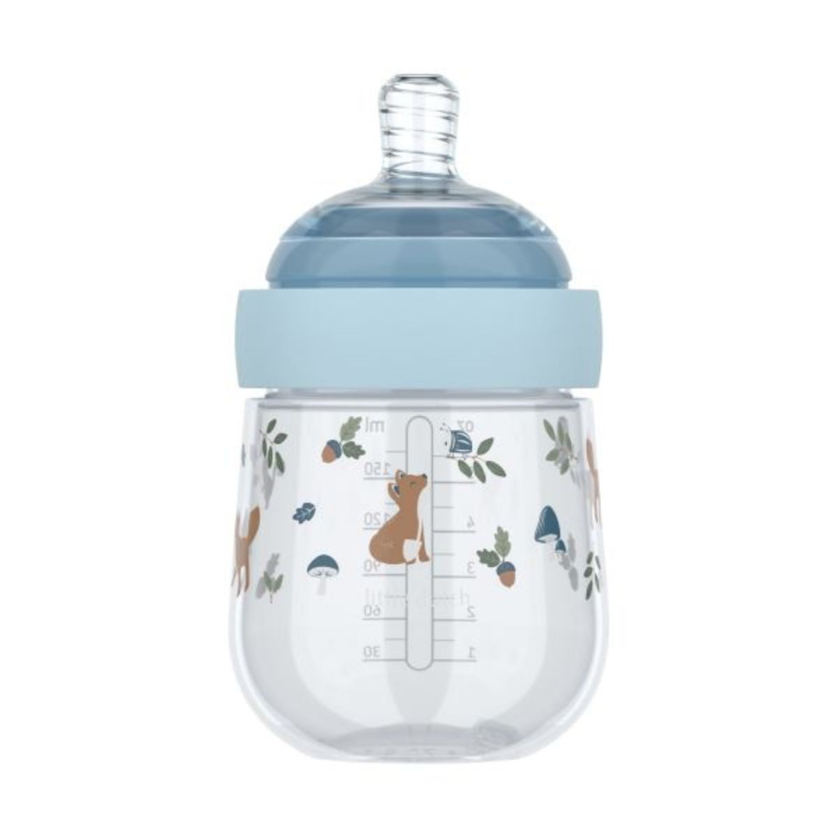 De forest friends babyfles 165 ml van het merk Little Dutch is speciaal ontworpen voor de allerkleinsten. Met een inhoud van 165 ml en een ergonomisch design ligt de fles prettig in de hand en is hij makkelijk vast te houden. VanZus
