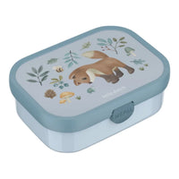 De Little Dutch Mepal forest friends lunchbox is perfect voor een gevarieerde lunch. Met uitneembaar compartiment. Veilig en leuk! Kleur: blauw. VanZus.